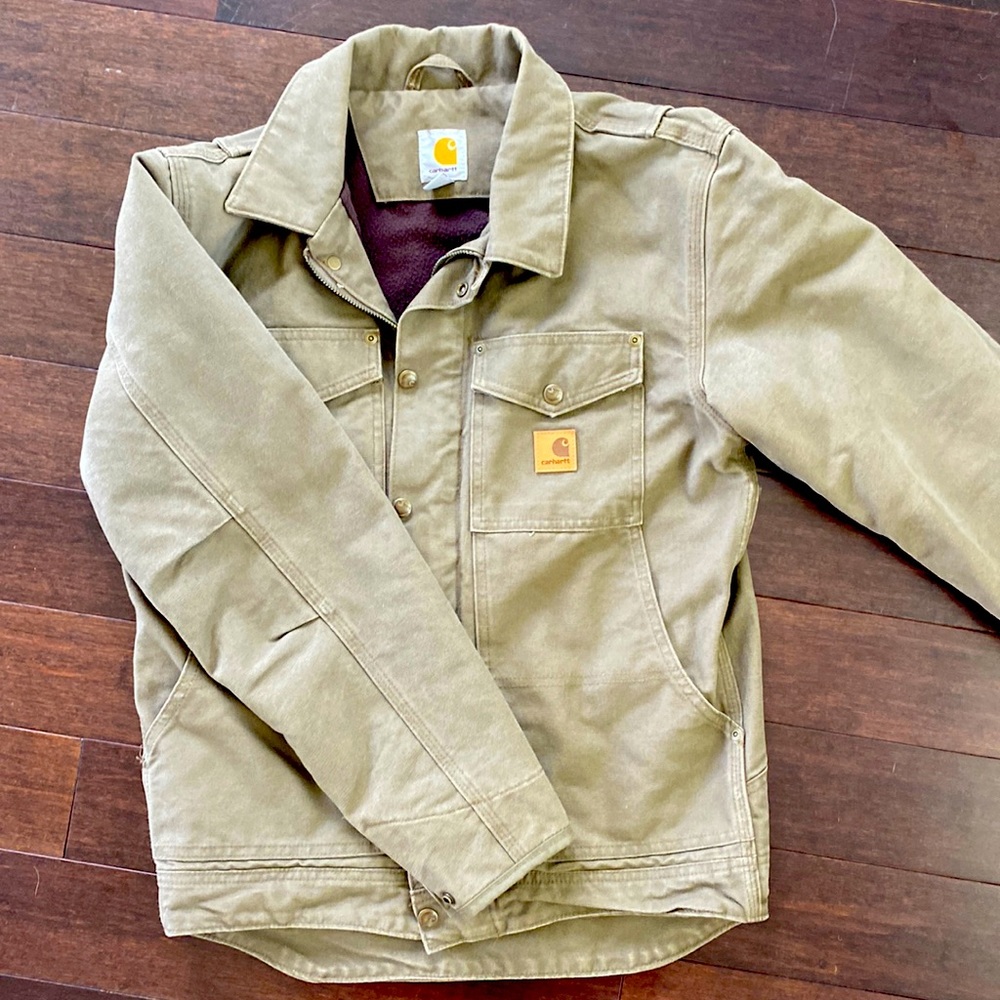 Green vintage Carhartt Jacket. Adult Small